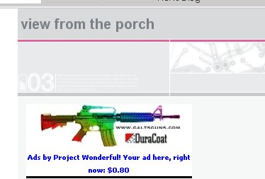 Oh look! Tam has an ad for COLORFUL guns!