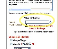 How can you verify the word when you canâ€™t see the word to verify?