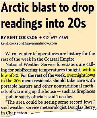 Savannah Morning News, Wednesday, January 14, 2009